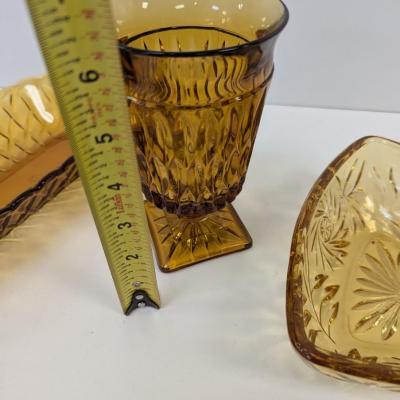 Amber Glass Dishes