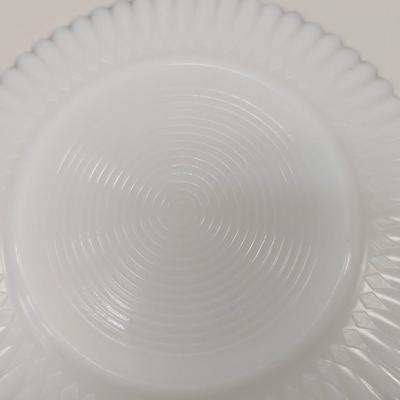 Anchor Hocking Fire King Milk Glass Gold Trim USA