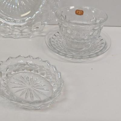 27 Pieces Of Fostoria Cube Dishes