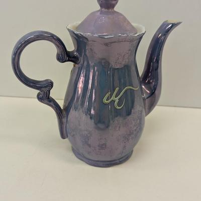 Vintage Dragonware Moriage Luster Lustre Teapot Old Florida Flamingo Japan