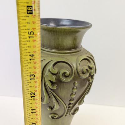 Haeger Pottery Green Vase Signed USA