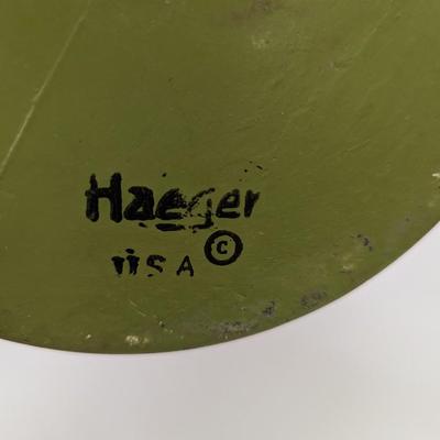 Haeger Pottery Green Vase Signed USA