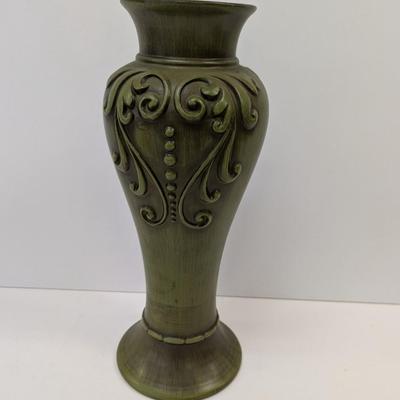 Haeger Pottery Green Vase Signed USA