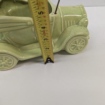 Vintage McCoy Auto Planter Green