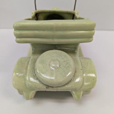 Vintage McCoy Auto Planter Green