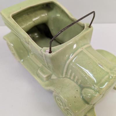 Vintage McCoy Auto Planter Green
