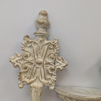 Metal Hoda Vintage Candle Holders & Shelf