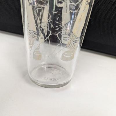 Vintage Etched Drinking Glass Samson Design