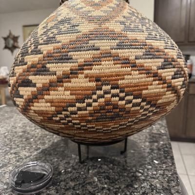 Vintage African Zulu wedding basket excellent condition