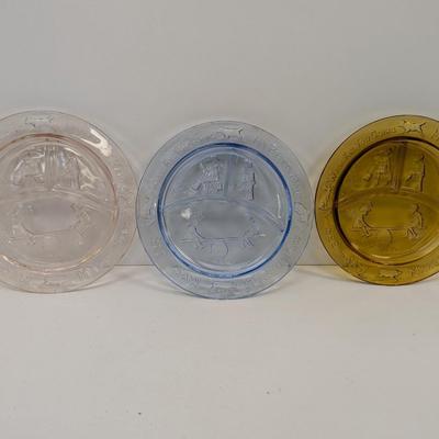 Tierra Indiana Glass Nursery Rhyme Plates