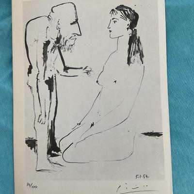 Picasso 1958 Lithograph Print Appraised with COA