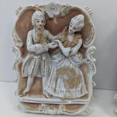 Vintage Sonsco Relief Porcelain Wall Decor