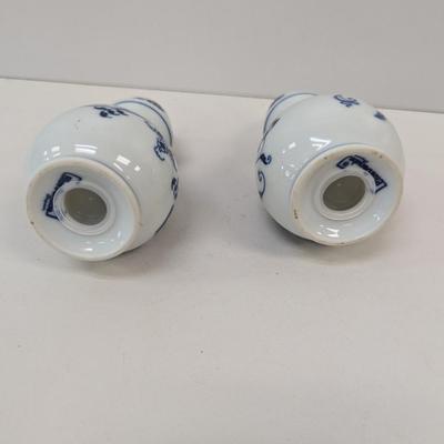 Vintage Blue Danube Salt & Pepper Shakers Blue Onion Pattern