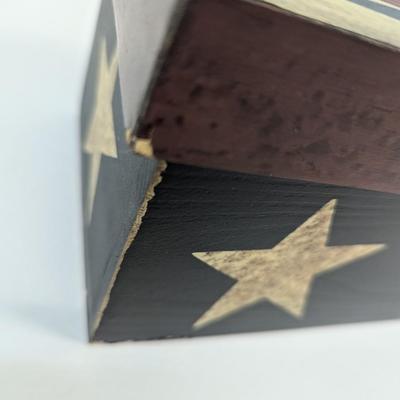 PJ Rankin Hults Collection Primitives By Kathy Wooden Flag Box