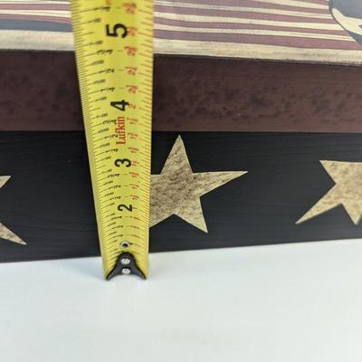 PJ Rankin Hults Collection Primitives By Kathy Wooden Flag Box