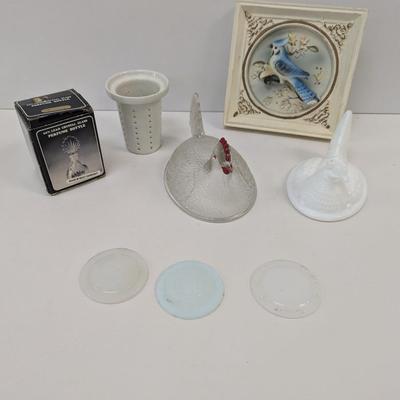 Vintage Home Decor Hand Painted Tilso Japan 3D Blue Jay