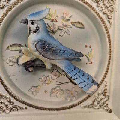 Vintage Home Decor Hand Painted Tilso Japan 3D Blue Jay