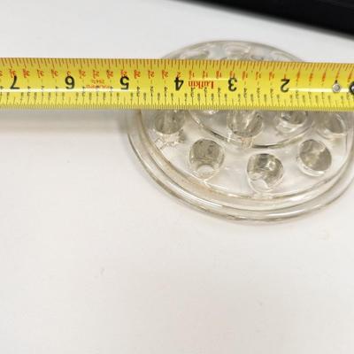 Vintage Glass 16 Hole Flower Frog