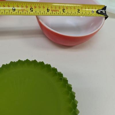 Bowls Lime Green Satin Saw-tooth Diamond Dish