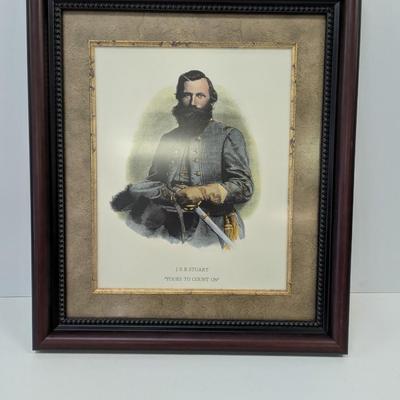 J. E. B. Stuart "Yours To Count On" Portrait Approx 18" x 33 2/4"