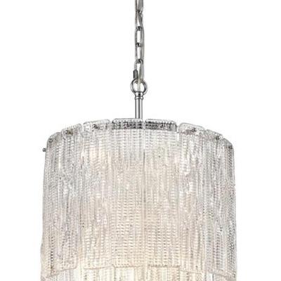 Pair Of Elk Home Diplomat 16” 8-Light Pendant In Chrome