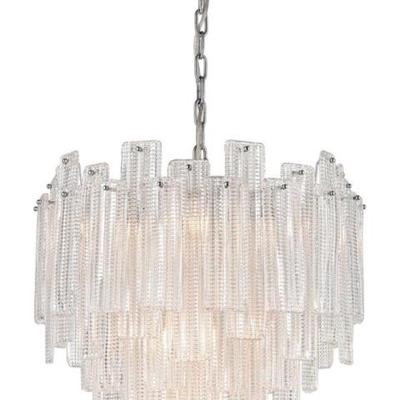 Elk Home Diplomat Staggared 22” 10-Light Pendant In Chrome