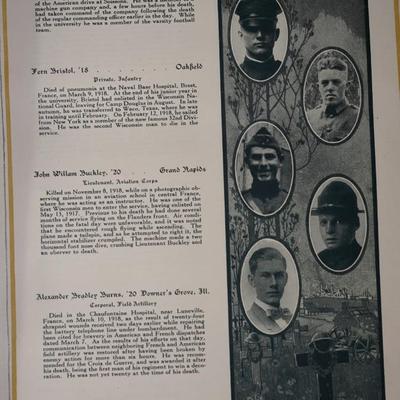 THE LIBERTY BADGER YEARBOOK 1919 1920 DEDICATION OF WISCONSIN HEROS /HISTORICAL