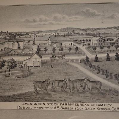 ANTIQUE ILLUSTRATED HISTORICAL ATLAS WISCONSIN 1878 MAPS, ENGRAVINGS, HISTORY