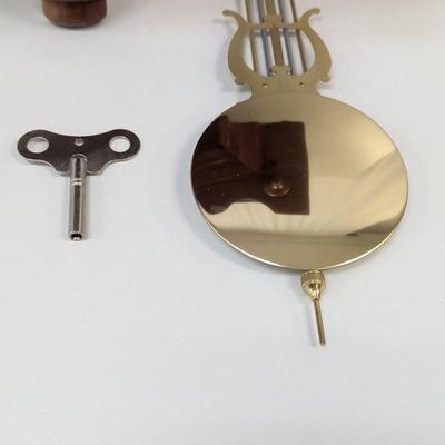 Vintage Sligh Wall Clock With Key
