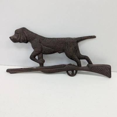 1950's Hunting Dog & Rifle Wall Plaque