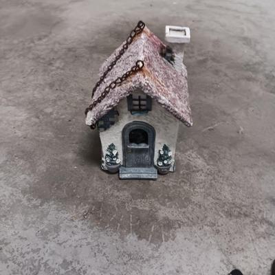 TIN WALL HUNG SUN, IRON SHEPHERD HOOK & A BIRDHOUSE