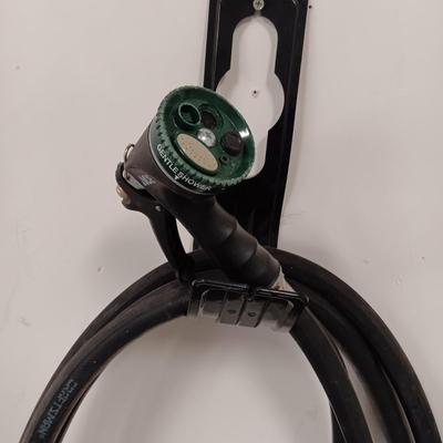 HEAVY METAL HOSE REEL, GARDEN HOSES, SPRAYERS AND MORE