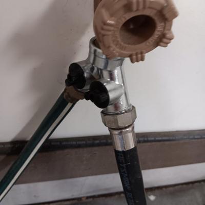HEAVY METAL HOSE REEL, GARDEN HOSES, SPRAYERS AND MORE