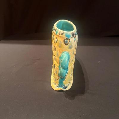 Mark Knott Signed Ceramic Vase LR-MG)