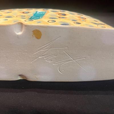 Mark Knott Signed Ceramic Vase LR-MG)