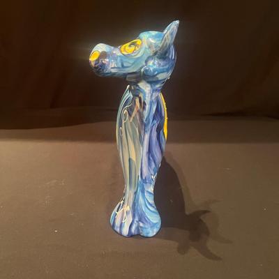Signed Anatoly Turov Ceramic Bull (LR-MG)