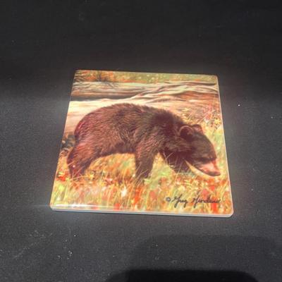 Donna Jensen Clock, Tray & Coasters (LR-MG)