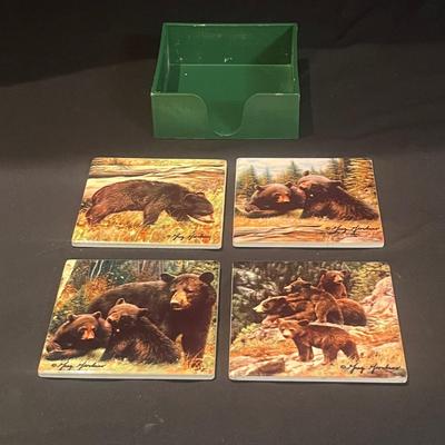 Donna Jensen Clock, Tray & Coasters (LR-MG)