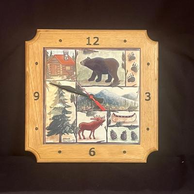 Donna Jensen Clock, Tray & Coasters (LR-MG)