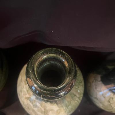 Five Signed Glass Bottles (LR-MG)