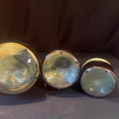Five Signed Glass Bottles (LR-MG)