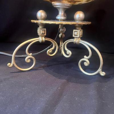 MCM Style Glass & Metal Lamp (LR-MG)