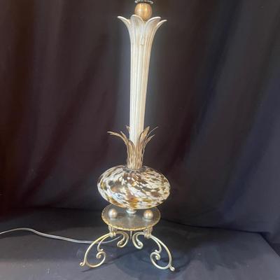 MCM Style Glass & Metal Lamp (LR-MG)