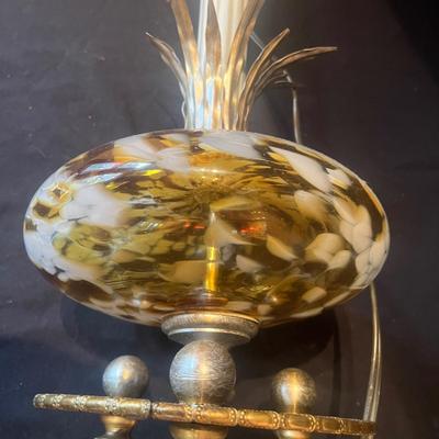 MCM Style Glass & Metal Lamp (LR-MG)