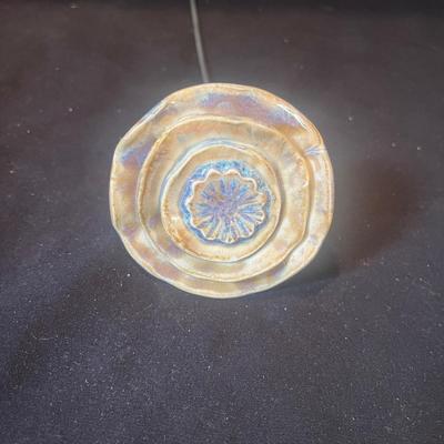 Signed Vase, Ceramic Flower & Canyon Ranch Dish (LR-MG)