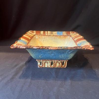 Signed Vase, Ceramic Flower & Canyon Ranch Dish (LR-MG)