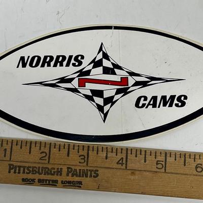 Vintage Automotive Equipment Sticker - Norris Cams