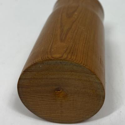 Wood Cylinder Container with lid smooth