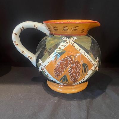 Zrike "Outpost" by S. Riggsbee White Hand Painted Dish Set (LR-MG)