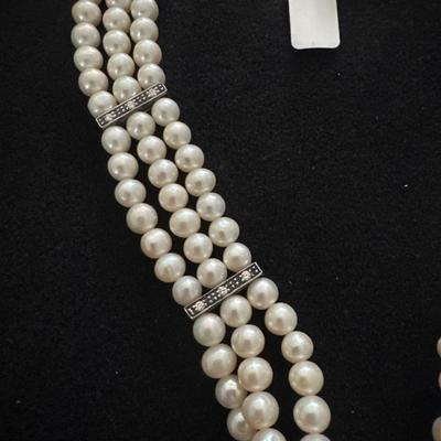 Pearl & Sterling Silver Necklace